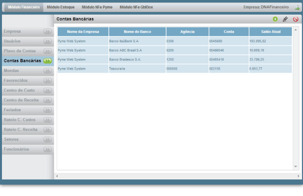 Controle sobre suas contas bancárias