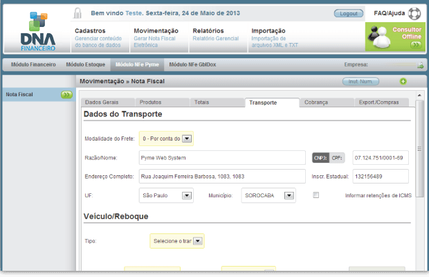Envio de XML e DANFE por e-mail Envio de XML e DANFE por e-mail